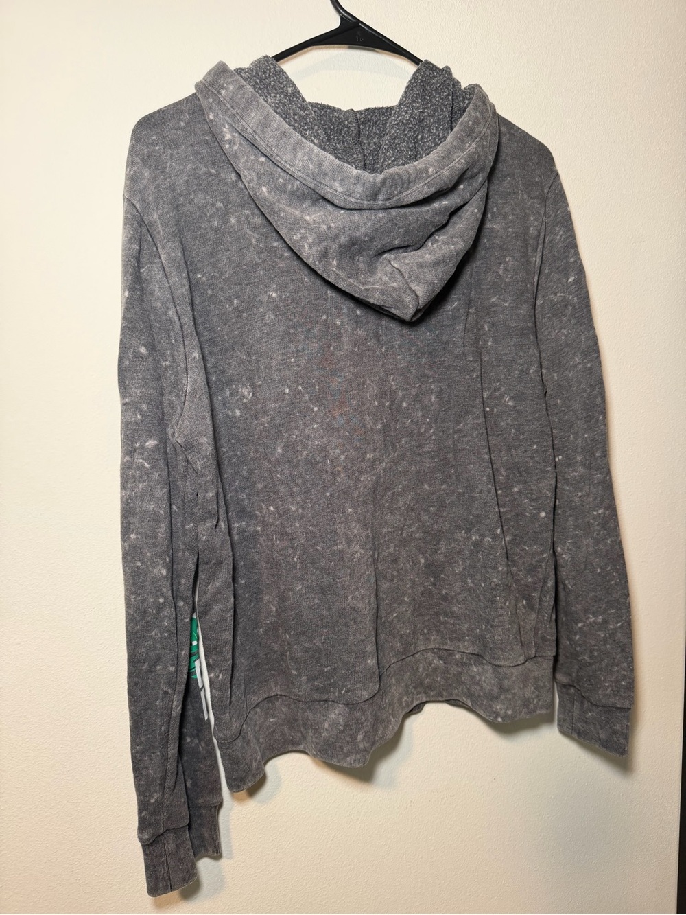 Victorias Secret PINK Gray Full Zip Hoodie Sweater Tropical Hawaiian Flowers - Picture 7 of 7